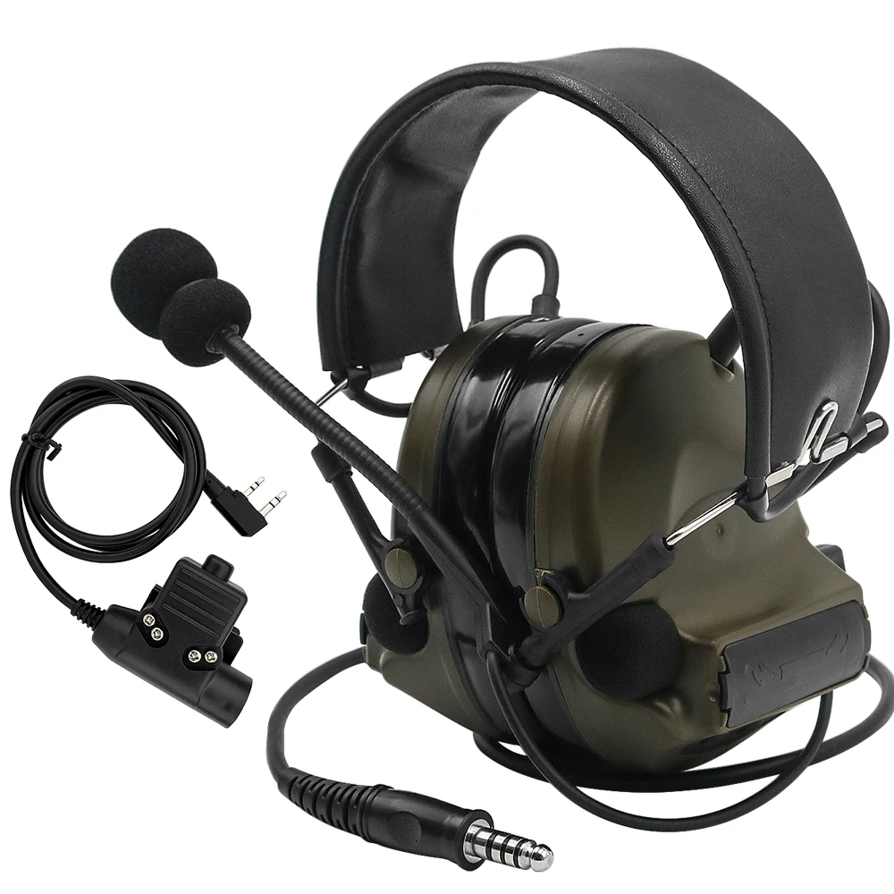 Comtac II тактическая гарнитура военные наушники шумоподавление звуковая защита FG +