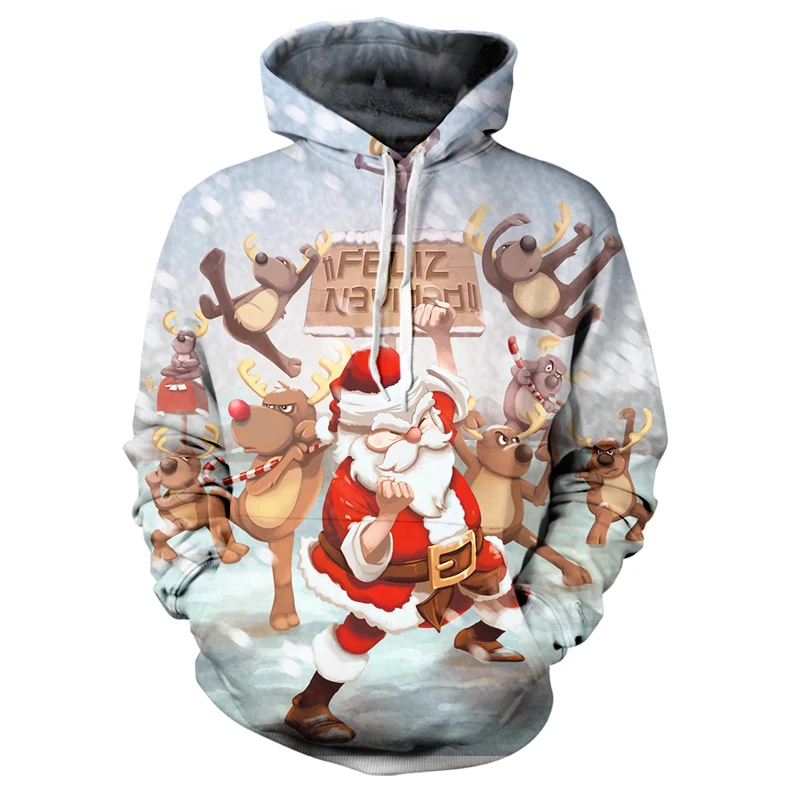 2022Sudadera con capucha de Papá Noel para hombre y mujer, ropa de calle con estampado 3D de muñeco de nieve, de gran tamaño, ch
2022Sudadera con capucha de Papá Noel para hombre y mujer, ropa de calle con estampado 3D de muñeco de nieve, de gran tamaño, ch