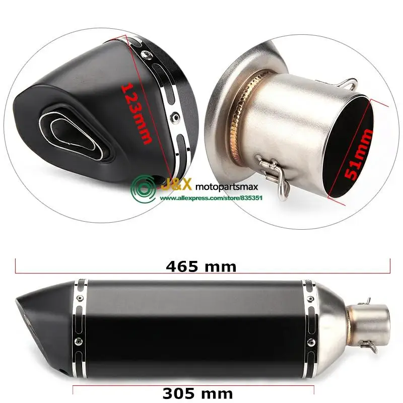 Motorcycle Carbon Fiber Exhaust Muffler Escape GSXR600 GSXR750 K6 K8 L1 L5 Z1000 R1 R6 MT-07 MT09 R25 R3 Z800 Z750 CBR300 CBR500
Motorcycle Carbon Fiber Exhaust Muffler Escape GSXR600 GSXR750 K6 K8 L1 L5 Z1000 R1 R6 MT-07 MT09 R25 R3 Z800 Z750 CBR300 CBR500