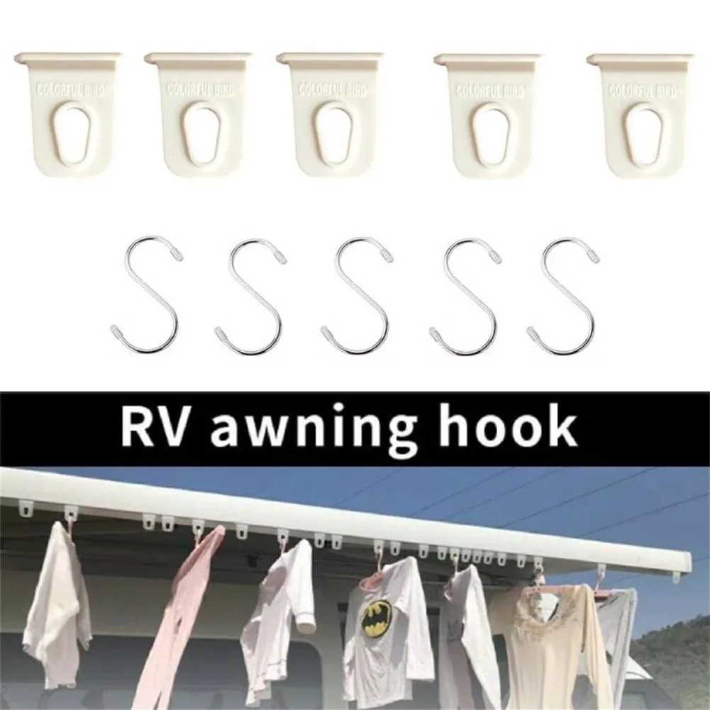 5 Pack Awning Rail Hook Ring With S Hooks Motorhome And Caravan Hanger Stainless Steel RV Hooks Accessories
5 Pack Awning Rail Hook Ring With S Hooks Motorhome And Caravan Hanger Stainless Steel RV Hooks Accessories