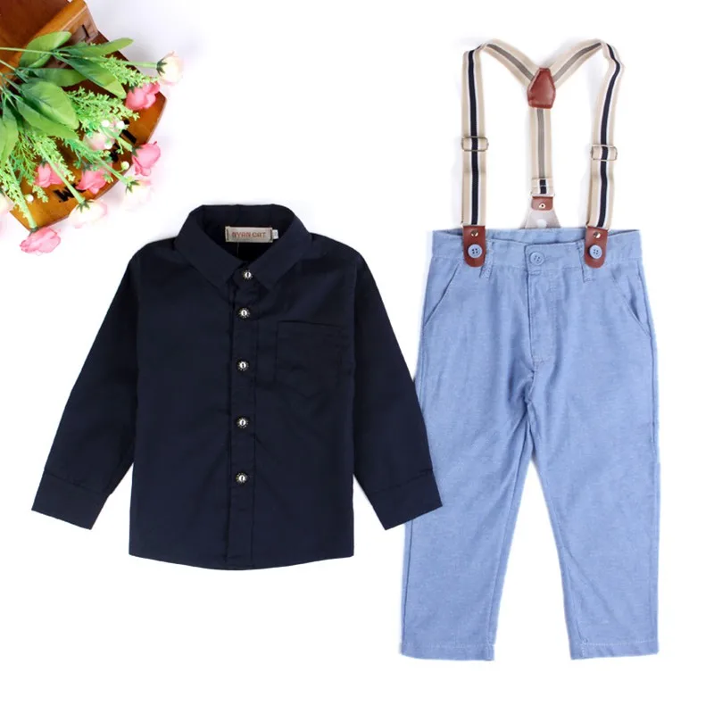 Girls Long Sleeve Suit Spring Autumn Baby Cute Black Cotton Single Breasted Shirt Blue Strap Pants Fashion Casual Two Piece Set
Girls Long Sleeve Suit Spring Autumn Baby Cute Black Cotton Single Breasted Shirt Blue Strap Pants Fashion Casual Two Piece Set