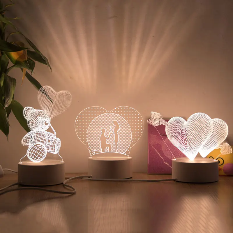 Romantische Liebe 3D Lampe Herz-frmigen Ballon Acryl LED Nacht Dekorative Tisch Lampe Valentinstag Schatz Frau der Geschenk
Romantische Liebe 3D Lampe Herz-frmigen Ballon Acryl LED Nacht Dekorative Tisch Lampe Valentinstag Schatz Frau der Geschenk