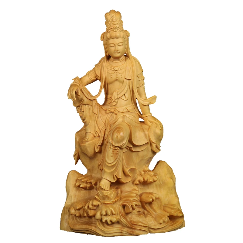 14cm Vintage Sculpture Guan Yin Boxwood Buddha Statue Decoration Craft Pray Bless Festival Gift Wood Souvenir
14cm Vintage Sculpture Guan Yin Boxwood Buddha Statue Decoration Craft Pray Bless Festival Gift Wood Souvenir