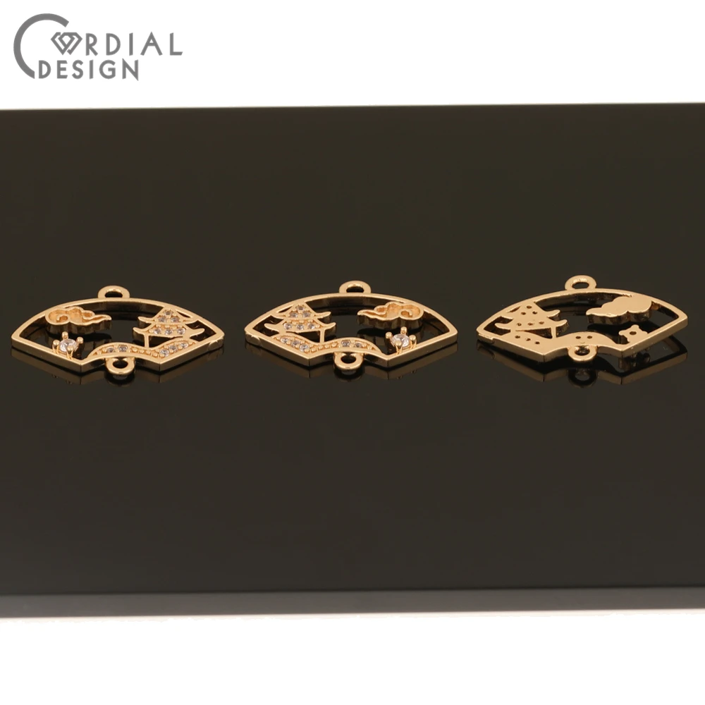 Cordial Design 50Pcs 16*23MM Jewelry Findings & Components/CZ Connectors/Sector Shape/DIY Earrings Accessories/Hand Made/Charms
Cordial Design 50Pcs 16*23MM Jewelry Findings & Components/CZ Connectors/Sector Shape/DIY Earrings Accessories/Hand Made/Charms