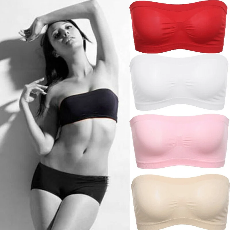 Solid Color Breathable Mesh Tube Bra Strapless Tops Women Ladies Sexy Invisible Bralette Bra Bandeau Boob High Elastic Underwear
Solid Color Breathable Mesh Tube Bra Strapless Tops Women Ladies Sexy Invisible Bralette Bra Bandeau Boob High Elastic Underwear