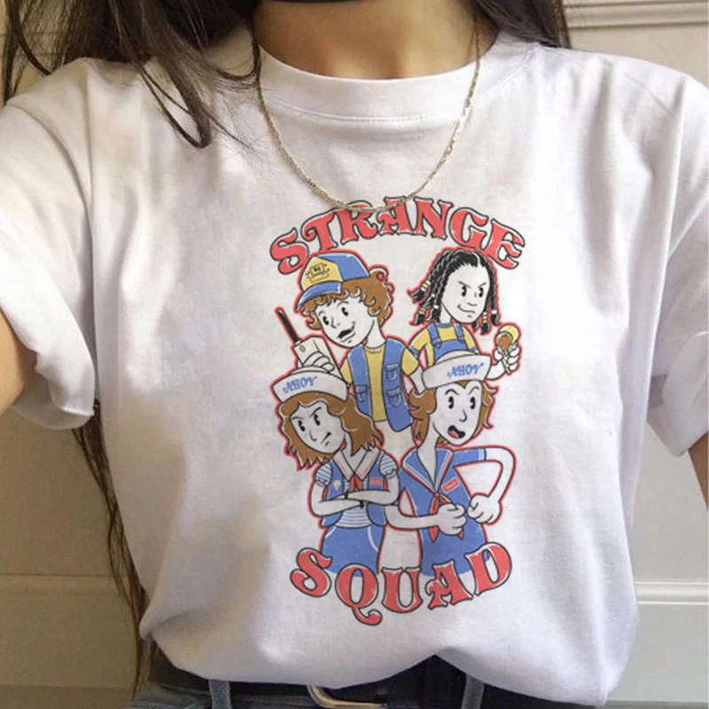 Funny Print Thin Section Tees Summer Stranger Things 3 Tshirt Women Harajuku Eleven Vintage Female Tops Clothes Ullzang T-shirt
Funny Print Thin Section Tees Summer Stranger Things 3 Tshirt Women Harajuku Eleven Vintage Female Tops Clothes Ullzang T-shirt