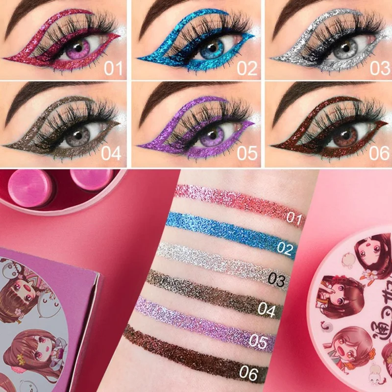 Liquid Eyeliner Waterproof Eyeliner Smudge-Proof Cosmetic Beauty Makeup for Women Waterproof Long Lasting Easy to Wear 6 PCS
Liquid Eyeliner Waterproof Eyeliner Smudge-Proof Cosmetic Beauty Makeup for Women Waterproof Long Lasting Easy to Wear 6 PCS