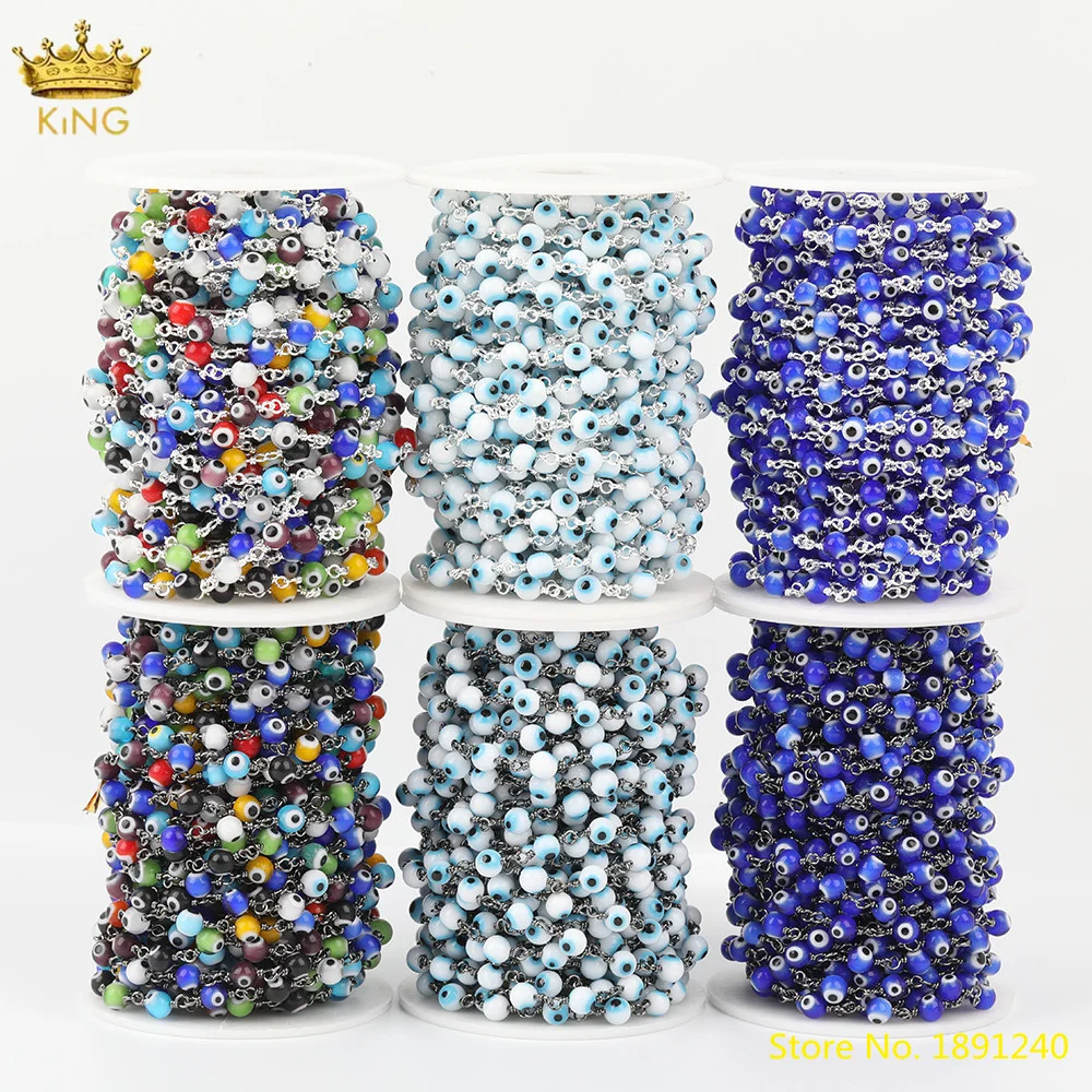 5meters 6mm Enamel Beads Rosary Chain Necklace Findings,Plated Silvery/Gun Black Coin Evil Beads Chains For DIY Jewelry Making
5meters 6mm Enamel Beads Rosary Chain Necklace Findings,Plated Silvery/Gun Black Coin Evil Beads Chains For DIY Jewelry Making