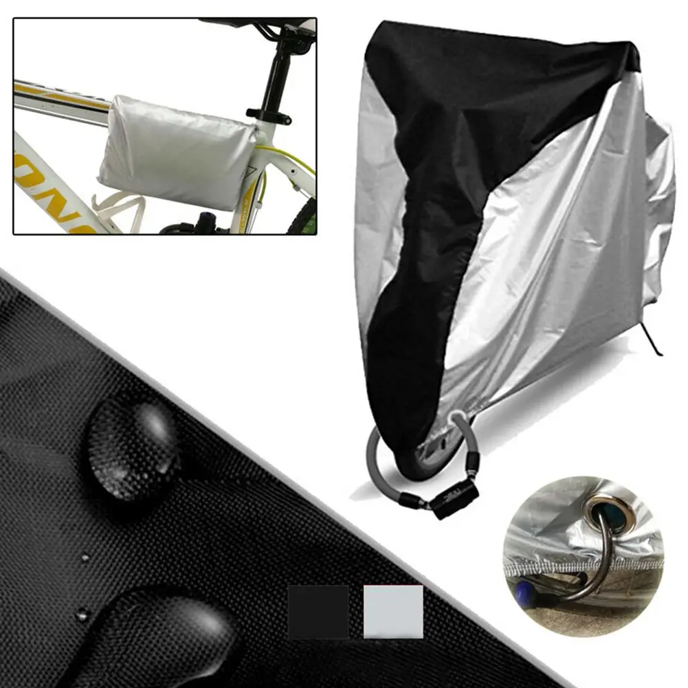 190t Bike Cover Waterproof Dustproof Bike Cover with Lock Holes
190t Bike Cover Waterproof Dustproof Bike Cover with Lock Holes