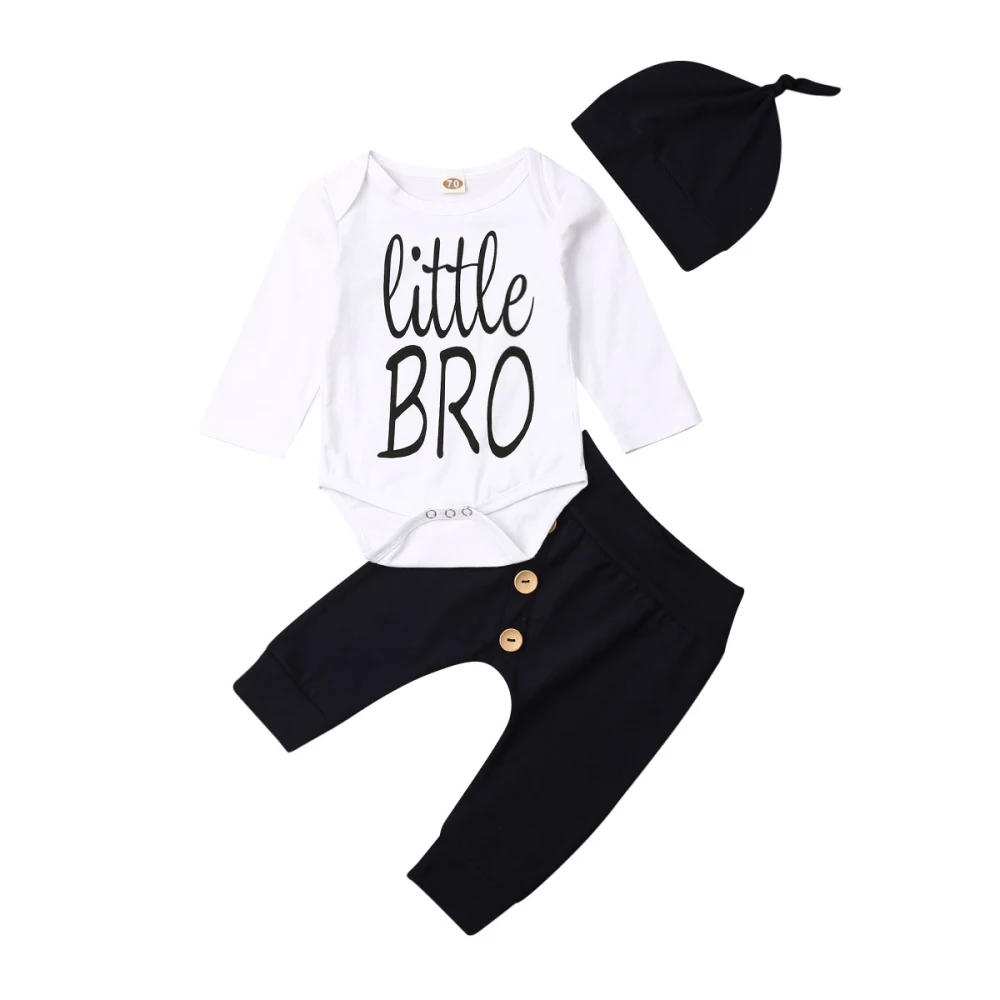 0-18M 3PCS Newborn Baby Boy Clothes Set Long Sleeve Little Bro Romper + Long Pants Warm Outfits Clothes
0-18M 3PCS Newborn Baby Boy Clothes Set Long Sleeve Little Bro Romper + Long Pants Warm Outfits Clothes