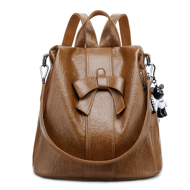 Double Shoulder Bag Female 2019 New Soft Leather Korean Version Baitao Fashion Women's Backpack Simple Leisure Travel Bag
Double Shoulder Bag Female 2019 New Soft Leather Korean Version Baitao Fashion Women's Backpack Simple Leisure Travel Bag
