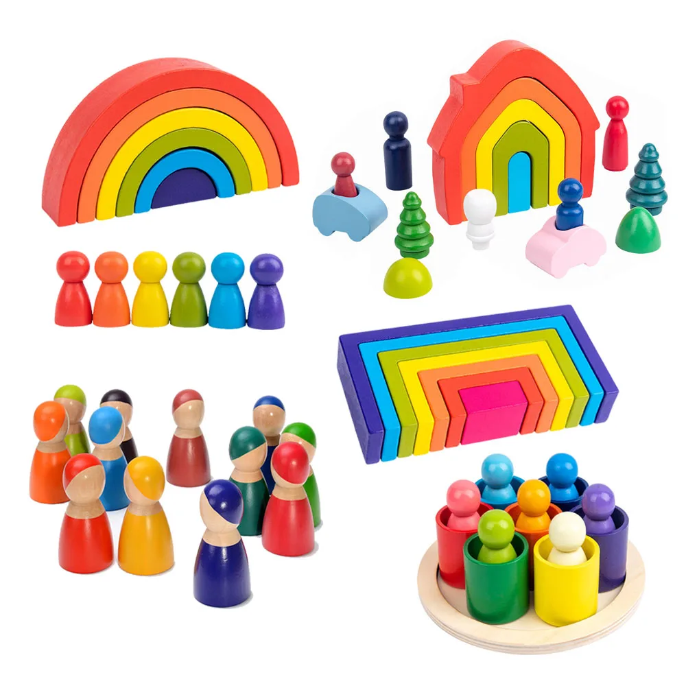 Montessori Kids Educational Toy Wooden Rainbow Stacker Natural Wooden Rainbow Blocks Wooden Stacking Toys Child Christmas Gift
Montessori Kids Educational Toy Wooden Rainbow Stacker Natural Wooden Rainbow Blocks Wooden Stacking Toys Child Christmas Gift
