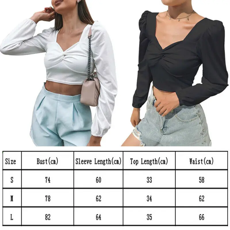 New Womens Casual Long Sleeve Fashion Slim Fit Casual Cropped Korean vintage v-neck Ladies Blouse Spring Top Female Blouse Tops
New Womens Casual Long Sleeve Fashion Slim Fit Casual Cropped Korean vintage v-neck Ladies Blouse Spring Top Female Blouse Tops