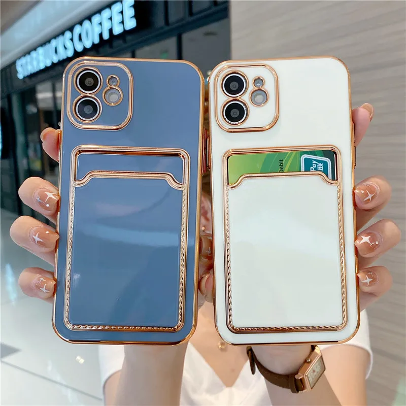 Card Holder Electroplated phone case For iphone 11 14 14pro 13 13Pro 12 Pro Max X XR XS Max 7 8 Plus Shell Case back Cover
Card Holder Electroplated phone case For iphone 11 14 14pro 13 13Pro 12 Pro Max X XR XS Max 7 8 Plus Shell Case back Cover