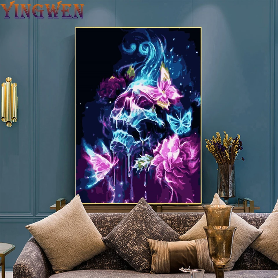 Skull 5D Diamond Painting Butterfly Flower Cross Stitch Wall Decor Diamond Mosaic Mask Needlework Craft Embroidery Rhinestones
Skull 5D Diamond Painting Butterfly Flower Cross Stitch Wall Decor Diamond Mosaic Mask Needlework Craft Embroidery Rhinestones