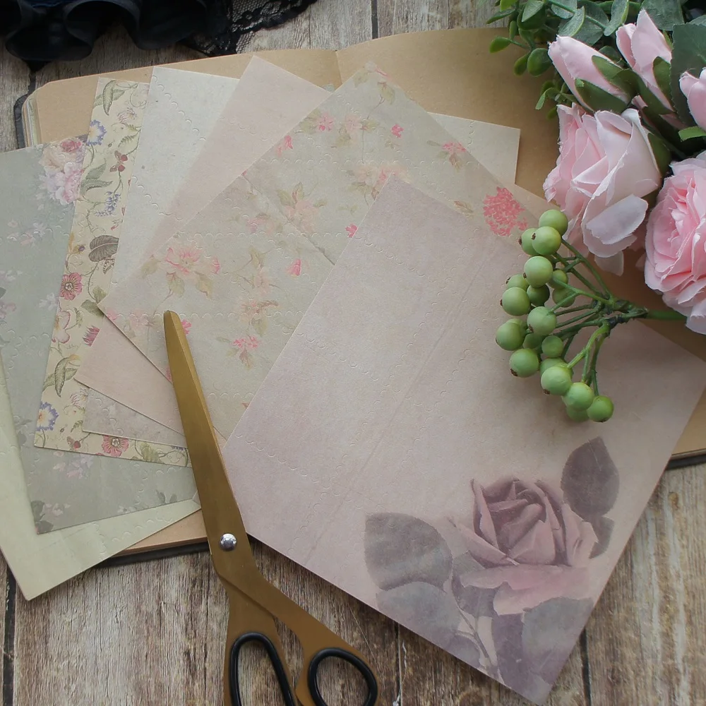 8 Sheets/lot 16.5*16.5cm Retro Rose Flower Wall Hand Tearing Paper Design Wrapping Creative Craft Background Scrapbook Paper
8 Sheets/lot 16.5*16.5cm Retro Rose Flower Wall Hand Tearing Paper Design Wrapping Creative Craft Background Scrapbook Paper