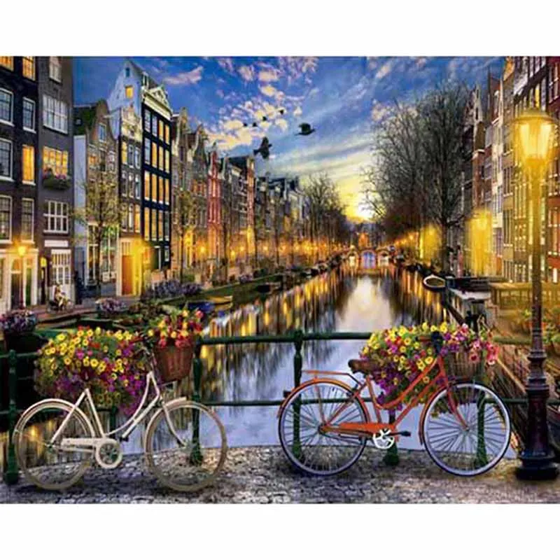 DIY Painting By Numbers Bicycle Kit Oil Picture By Numbers Night Landscape Wall Art Acrylic Paintings On Canvas Home Decor
DIY Painting By Numbers Bicycle Kit Oil Picture By Numbers Night Landscape Wall Art Acrylic Paintings On Canvas Home Decor