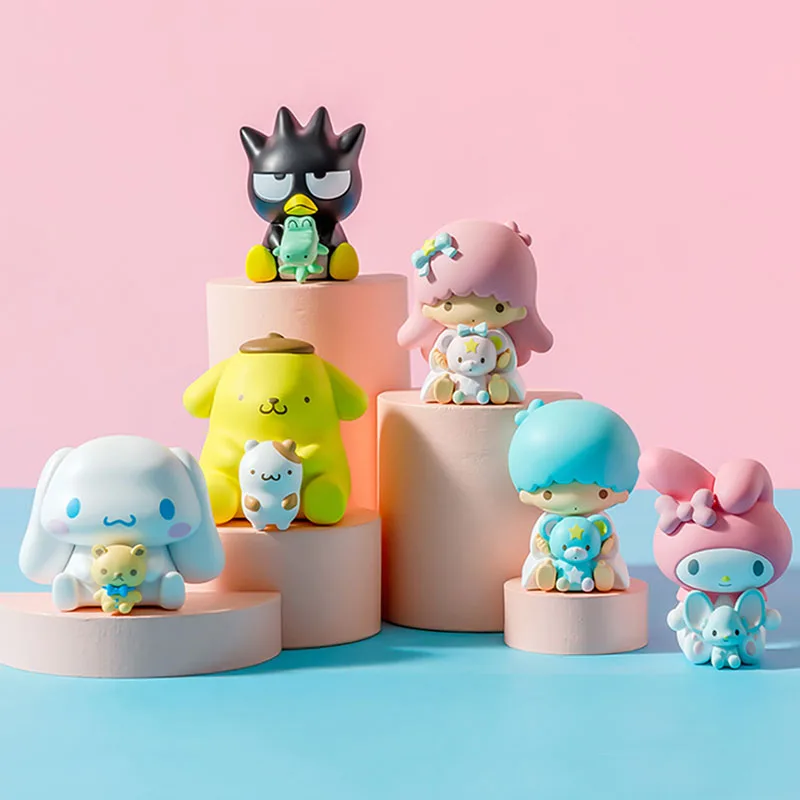 Cute Cartoon Cinnamoroll Dog Melody Pom Pom Purin LittleTwinStars BadBadtz-maru Action Figure Dolls Toys Desktop Decoration Gift
Cute Cartoon Cinnamoroll Dog Melody Pom Pom Purin LittleTwinStars BadBadtz-maru Action Figure Dolls Toys Desktop Decoration Gift