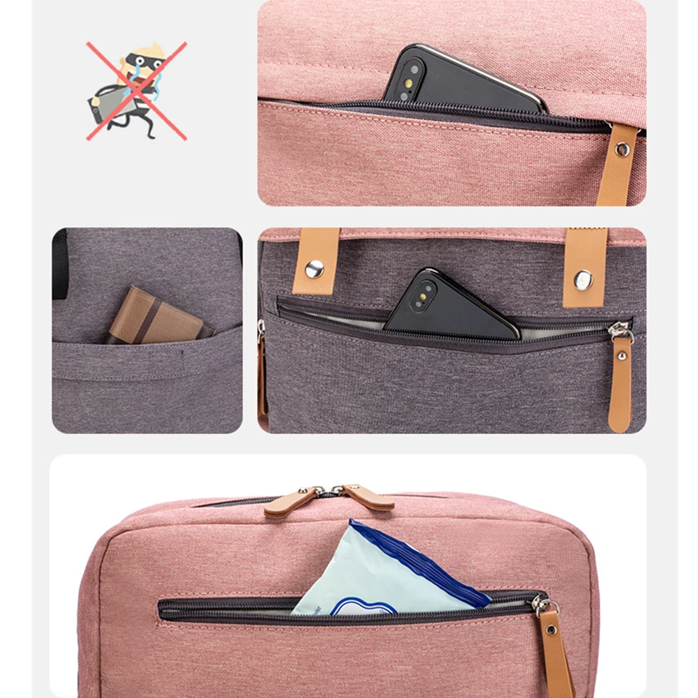 High capacity Oxford Cloth Mother Bag Baby Travel Pack Diaper bag Multi-purpose mummy bag Contain USB port and baby pad
High capacity Oxford Cloth Mother Bag Baby Travel Pack Diaper bag Multi-purpose mummy bag Contain USB port and baby pad