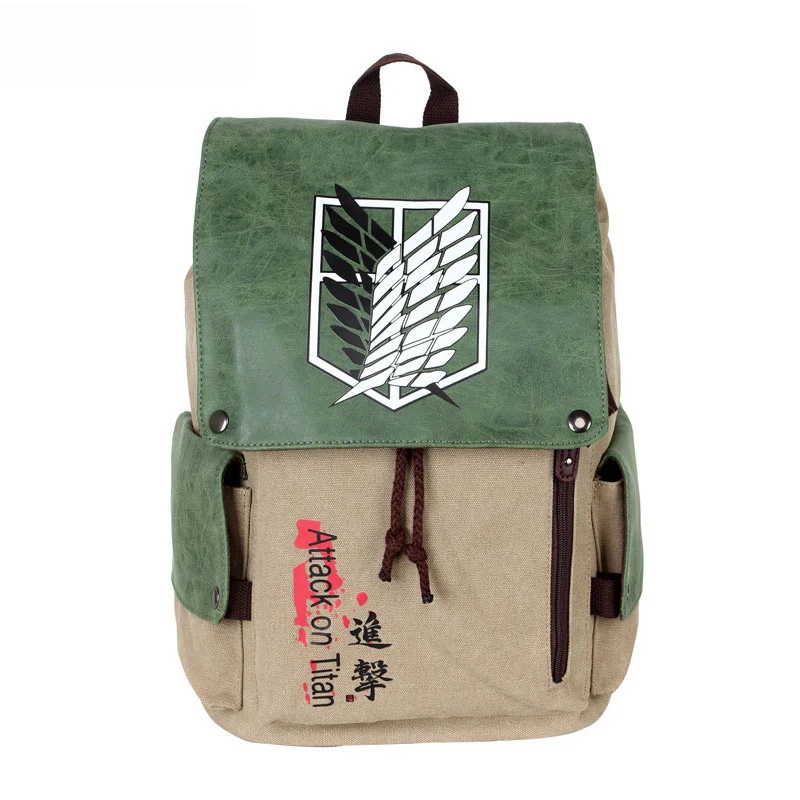 Anime Backpack Attack on Titan Backpack Cartoon Canvas School Bag Female Men Bagpack Plecak Canvas Travel Outdoor Bags
Anime Backpack Attack on Titan Backpack Cartoon Canvas School Bag Female Men Bagpack Plecak Canvas Travel Outdoor Bags