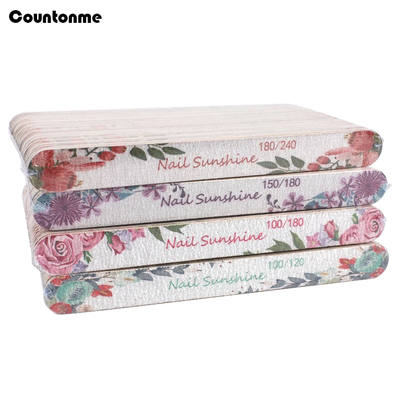 100Pcs/Lot Wooden Sandpaper Files 100/120/150/180/240 Washable Wood Nail Art File Flower Printed Thick Buffer Block For Manicure
100Pcs/Lot Wooden Sandpaper Files 100/120/150/180/240 Washable Wood Nail Art File Flower Printed Thick Buffer Block For Manicure