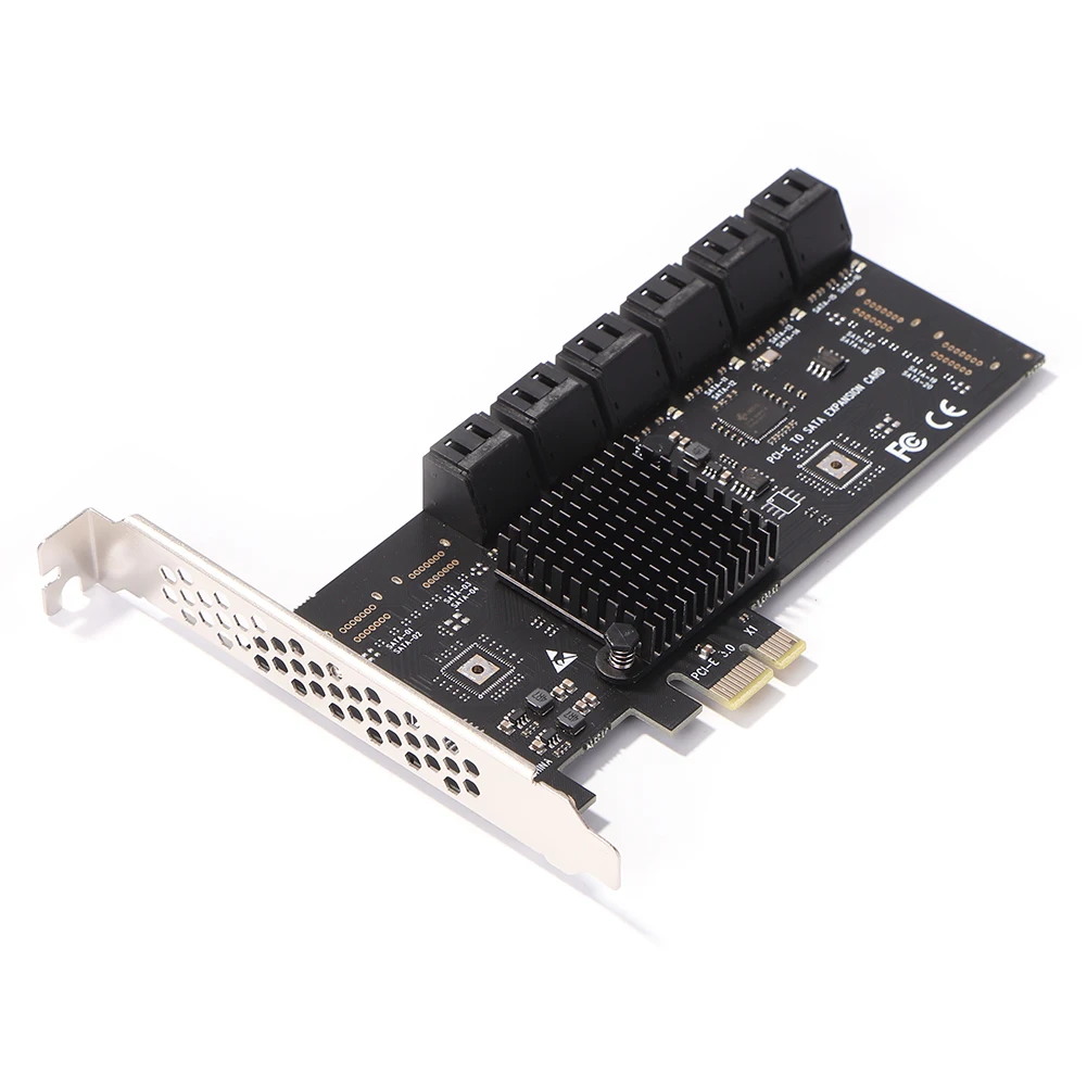 SA3112J PCIE Adapter 12/16/20 Port PCI-Express X1 to SATA 3.0 Expansion Card 6Gbps High Speed Add On Card w/ PCI-E X4 X8 X16
SA3112J PCIE Adapter 12/16/20 Port PCI-Express X1 to SATA 3.0 Expansion Card 6Gbps High Speed Add On Card w/ PCI-E X4 X8 X16