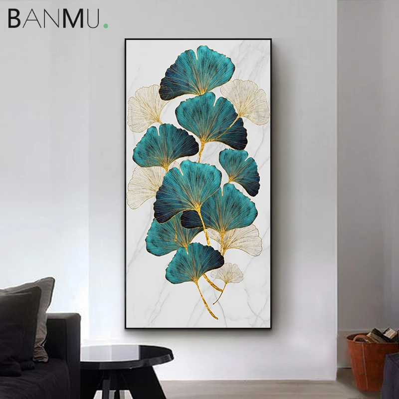 BANMU Nordic Golden Plant Leaf Poster Abstract Canvas Wall Art Print Painting Modern Green Picture Bedroom Entrance Decoration
BANMU Nordic Golden Plant Leaf Poster Abstract Canvas Wall Art Print Painting Modern Green Picture Bedroom Entrance Decoration