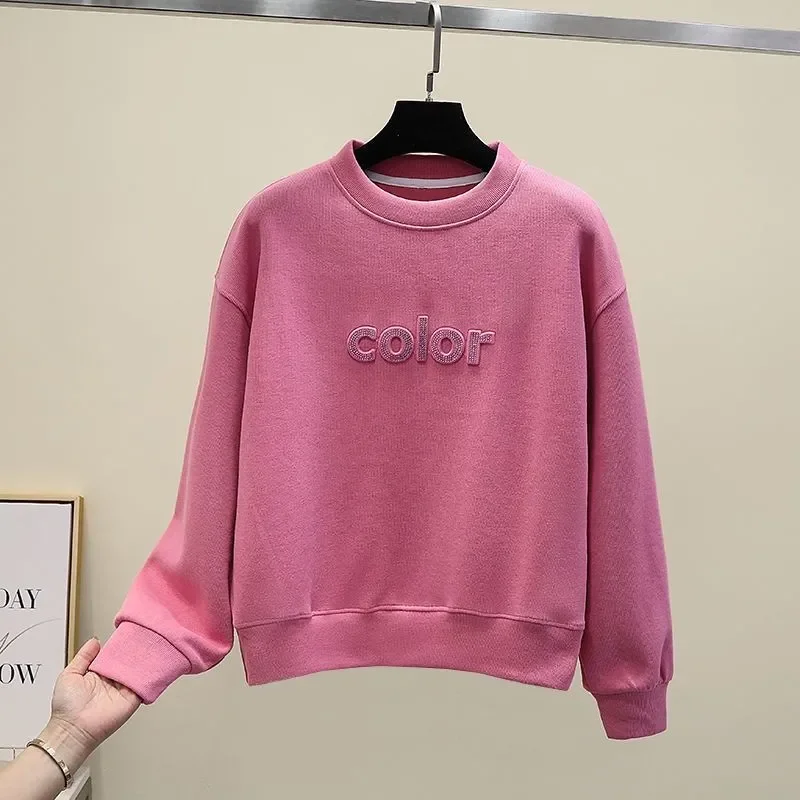 Spring Autumn Style Women's Cotton Sweater O-Neck Print Diamonds Long Sleeve Solid Color Korean Sweater AA4003
Spring Autumn Style Women's Cotton Sweater O-Neck Print Diamonds Long Sleeve Solid Color Korean Sweater AA4003