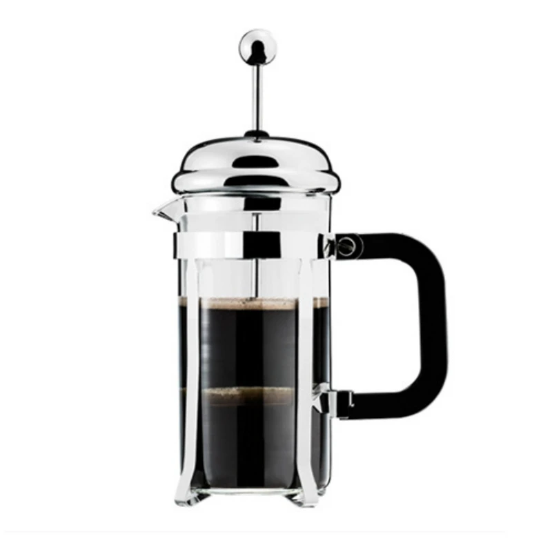 600ml Silver Pressure Pot Household Hand-made Coffee Pressure Filte Heat-resistant Glass Tea Maker Stainless Steel Coffee Pots
600ml Silver Pressure Pot Household Hand-made Coffee Pressure Filte Heat-resistant Glass Tea Maker Stainless Steel Coffee Pots