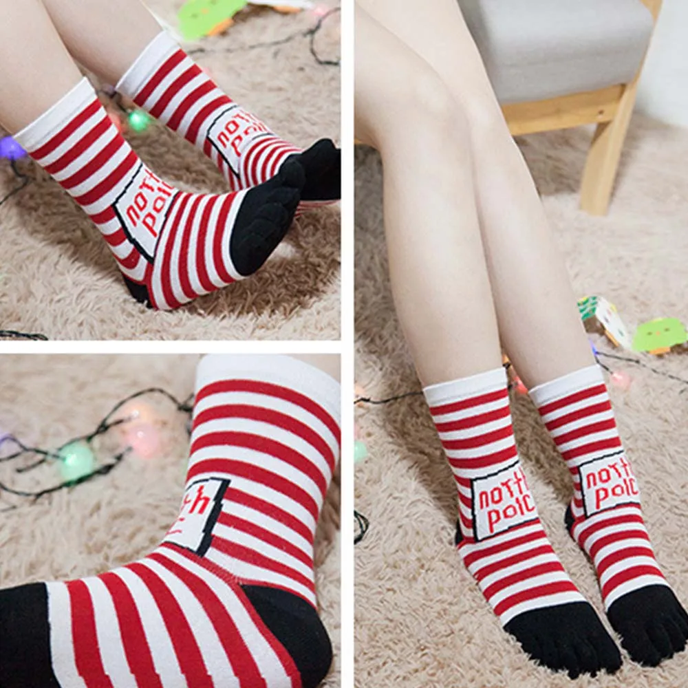 Christmas Unisex Print Multicolor Toe Socks Five Finger Sock Cotton Funny Socks christmas socks for santa lovely fashion sock 
Christmas Unisex Print Multicolor Toe Socks Five Finger Sock Cotton Funny Socks christmas socks for santa lovely fashion sock
