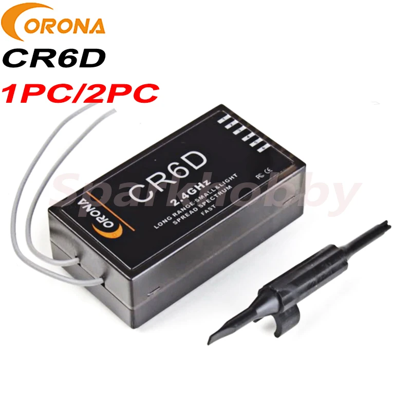 1PC/2PCS Corona CR6D 2.4Ghz Receiver 6CH DSSS long range receptor compatible with CT8F/CT8J /CT8Z/CT3F/CT14F(DSSS) for RC drone
1PC/2PCS Corona CR6D 2.4Ghz Receiver 6CH DSSS long range receptor compatible with CT8F/CT8J /CT8Z/CT3F/CT14F(DSSS) for RC drone