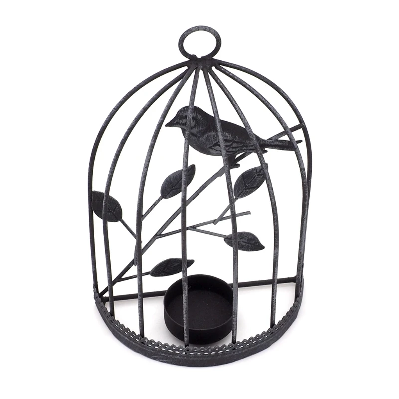 Black Metal Candlestick Tealight Hanging Lantern Bird Cage Vintage Wrought New G5GB
Black Metal Candlestick Tealight Hanging Lantern Bird Cage Vintage Wrought New G5GB