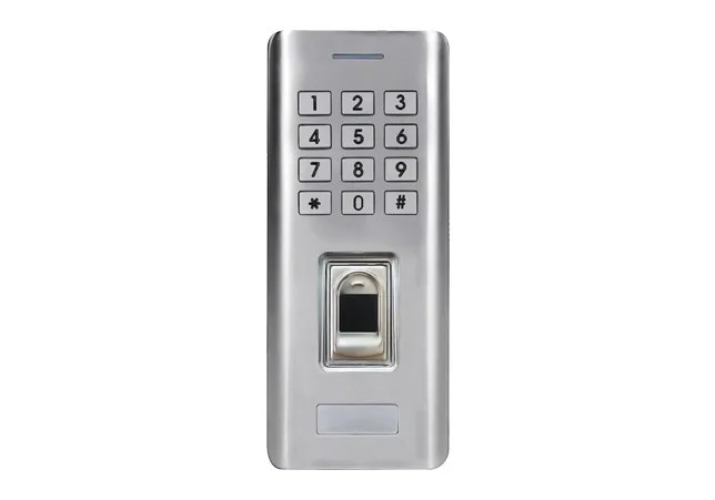 Metal 100 users Outdoor RFID Fingerprint password keypad access control reader for security door lock system gate opener use
Metal 100 users Outdoor RFID Fingerprint password keypad access control reader for security door lock system gate opener use