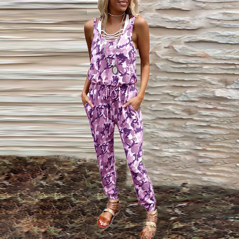 2021 Fashion Summer Straps Casual Jumpsuit Vintage Printed Sleeveless Rompers Playsuits Elegant Sexy O Neck Ladies Overalls XXL
2021 Fashion Summer Straps Casual Jumpsuit Vintage Printed Sleeveless Rompers Playsuits Elegant Sexy O Neck Ladies Overalls XXL