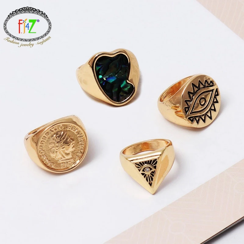 F.J4Z 2019 New Fashion Finger Ring for Women Gold Metal Coin Eye Triangle Rings Jewelry Girls Gifts anillos de mujeres Dropship
F.J4Z 2019 New Fashion Finger Ring for Women Gold Metal Coin Eye Triangle Rings Jewelry Girls Gifts anillos de mujeres Dropship