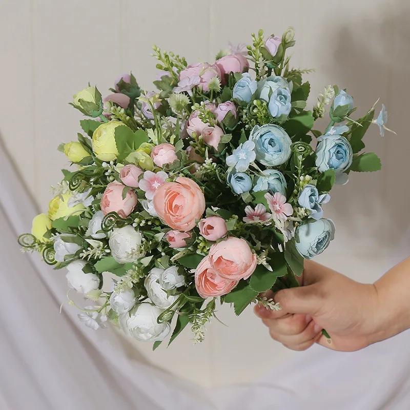 Artificial Flower Tea Rose, Single Bouquet 34cm, Wedding Bridal Bouquet, Creative Home Decoration, Garden Fake Flower Dress Up,
Artificial Flower Tea Rose, Single Bouquet 34cm, Wedding Bridal Bouquet, Creative Home Decoration, Garden Fake Flower Dress Up,