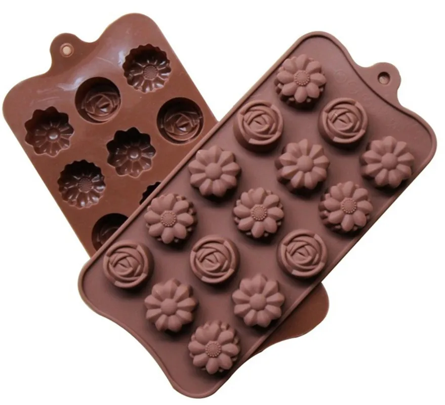 15-Cavity Silicone Flower Rose Chocolate Cake Soap Mold Baking Ice Tray Mould Gumpaste Moulds Fondant Sugarcraft Cake Decor Mold
15-Cavity Silicone Flower Rose Chocolate Cake Soap Mold Baking Ice Tray Mould Gumpaste Moulds Fondant Sugarcraft Cake Decor Mold