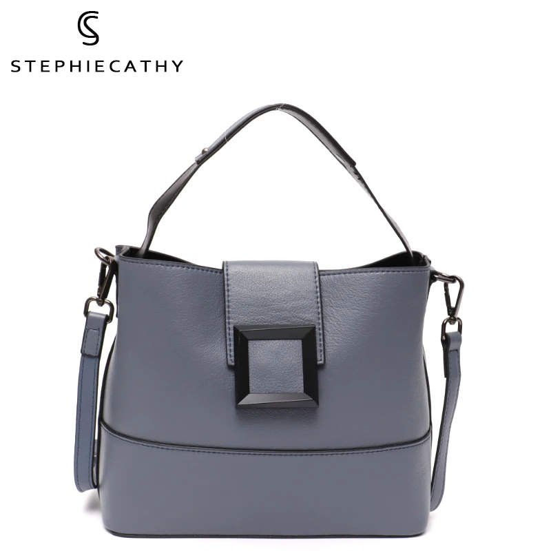 SC Real Leather Women Bucket Handbag Simple Fashion Brand Design Top-handle Purse Female Solid Color Cowhide Hobo Crossbody Bags
SC Real Leather Women Bucket Handbag Simple Fashion Brand Design Top-handle Purse Female Solid Color Cowhide Hobo Crossbody Bags