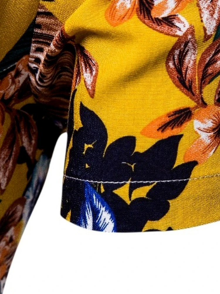 The new summer European and American style men's casual colorful print lapel short-sleeved shirt men shirt retro clothes 2021
The new summer European and American style men's casual colorful print lapel short-sleeved shirt men shirt retro clothes 2021