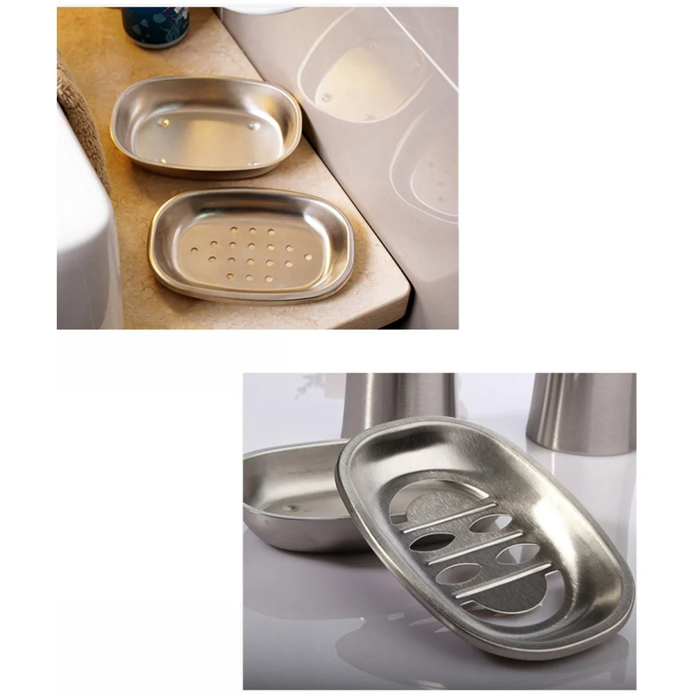2pcs Double Layer Stainless Steel Soap Dish Tray Double Draining Soap Box Holder for Shower Bathroom Kitchen (Oval Laugh)
2pcs Double Layer Stainless Steel Soap Dish Tray Double Draining Soap Box Holder for Shower Bathroom Kitchen (Oval Laugh)