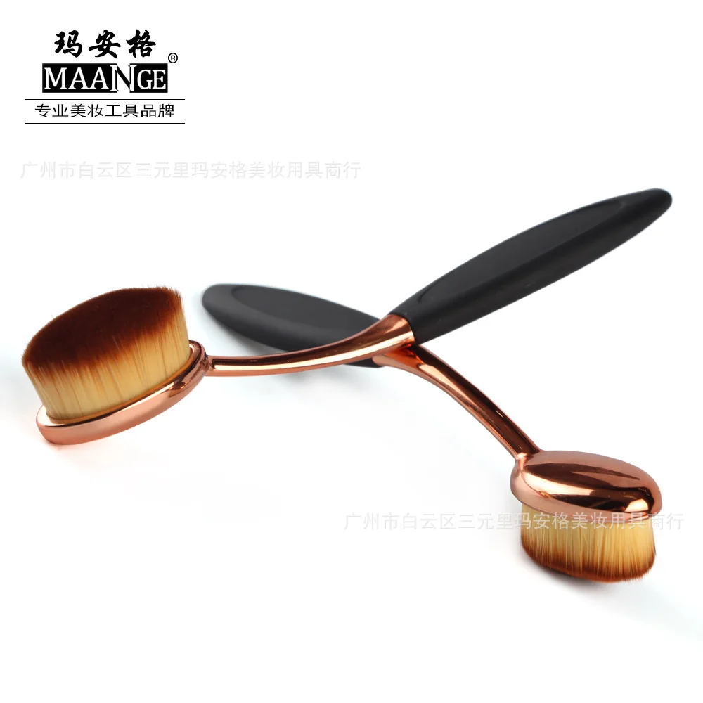 

MAANGE Single Rose Golden Toothbrush Foundation Brush Wholesale Not Eat Powder BB Cream Makeup Cosmetic Brush Hot Selling