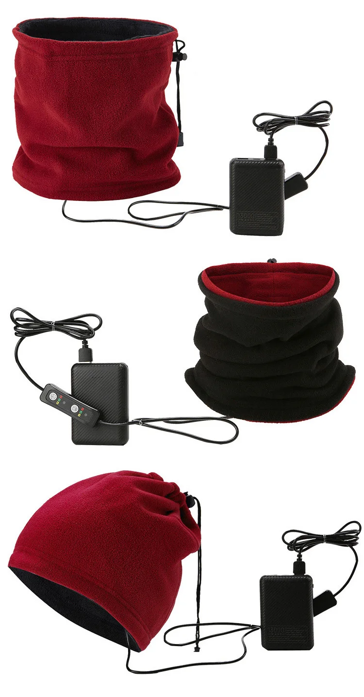 2021 Winter Cycling Headwear Fleece Neck Thermal Windproof Heating Scarf Face Mask Camping Hiking Hunting Electric Heated Scarf
2021 Winter Cycling Headwear Fleece Neck Thermal Windproof Heating Scarf Face Mask Camping Hiking Hunting Electric Heated Scarf