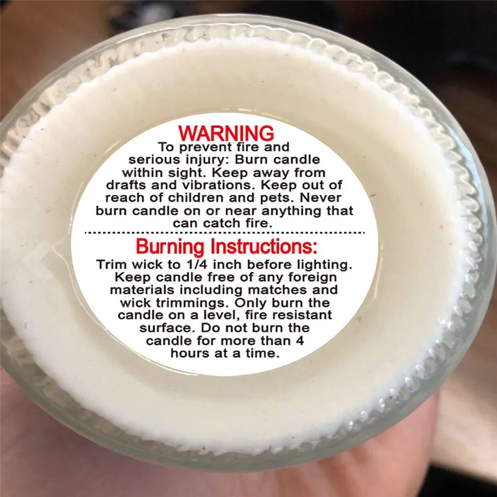 500pcs/roll Candle Warning Label 3.8cm Candle Jar Container Sticker Waterproof Candle Safety Label Party Decor Sticker Label
500pcs/roll Candle Warning Label 3.8cm Candle Jar Container Sticker Waterproof Candle Safety Label Party Decor Sticker Label