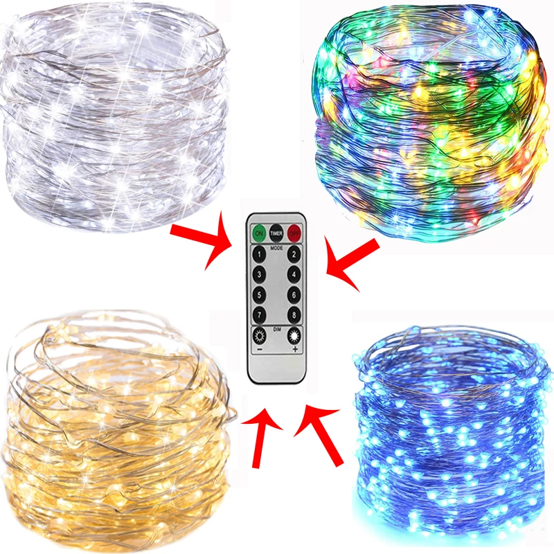 Festive remote control outdoor copper string 5M/10M/20M/30M fairy light Christmas decoration
Festive remote control outdoor copper string 5M/10M/20M/30M fairy light Christmas decoration