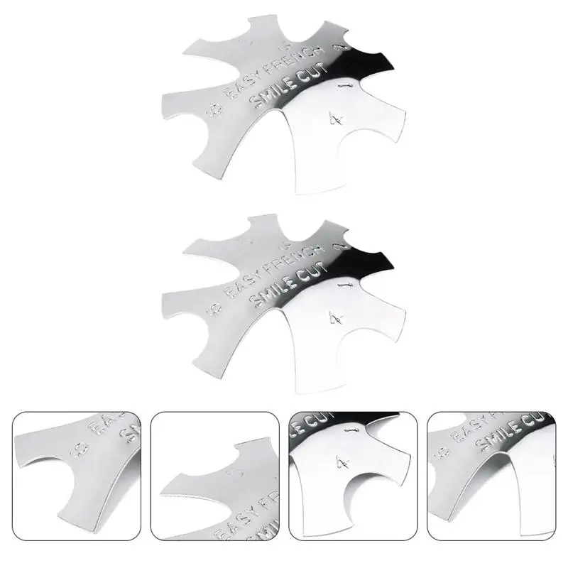 2pcs Manicure Edge Trimmer Smile Line Anti-Rust Nail Cutter Template Manicure Tool
2pcs Manicure Edge Trimmer Smile Line Anti-Rust Nail Cutter Template Manicure Tool