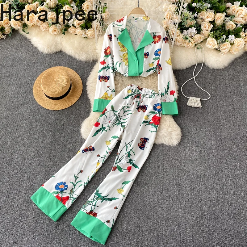 Harajpee Fashion Pajamas Ins Popular Sleepwear Suit 2021 New Autumn Women Design Printing Elegant 2 Piece Sets Home Wear Clothes
Harajpee Fashion Pajamas Ins Popular Sleepwear Suit 2021 New Autumn Women Design Printing Elegant 2 Piece Sets Home Wear Clothes