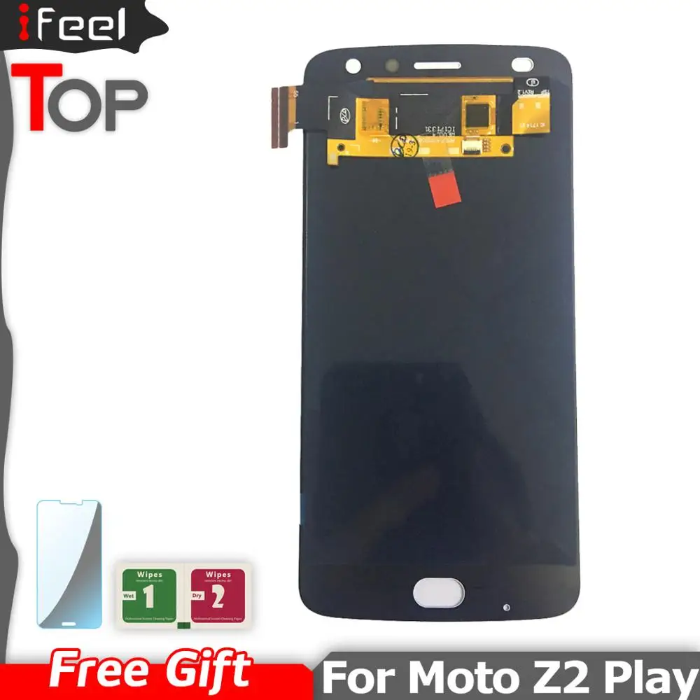 ЖК дисплей Super AMOLED 5 дюйма для Motorola Moto Z2 Play XT1710 01/07/08/10 с сенсорным экраном и