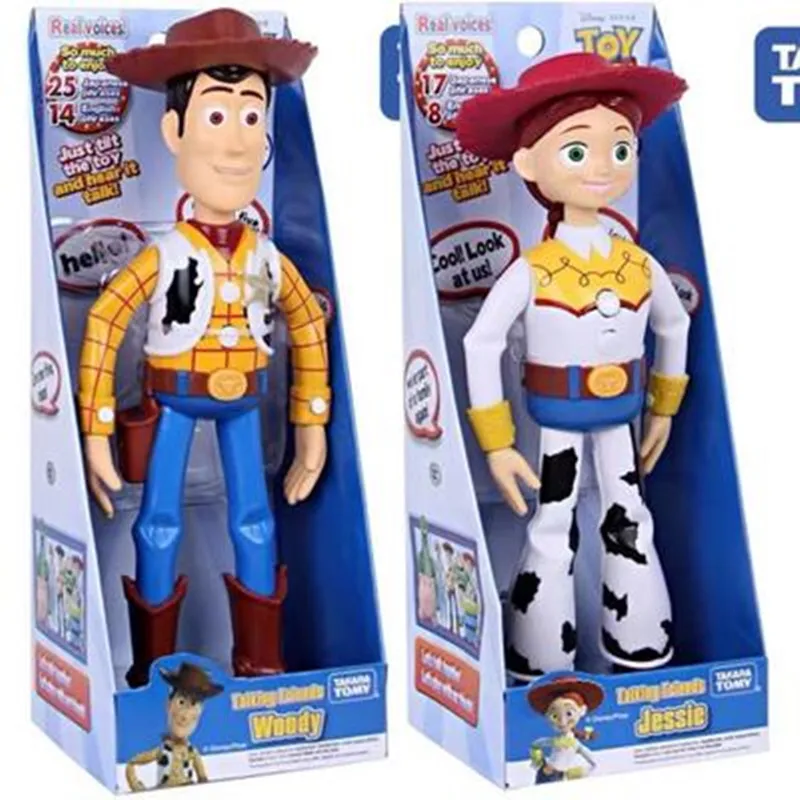 NEW Toy Story 4 Talking Woody Buzz Jessie Action Figures Anime Decoration Collection Figurine toy model for children gift
NEW Toy Story 4 Talking Woody Buzz Jessie Action Figures Anime Decoration Collection Figurine toy model for children gift
