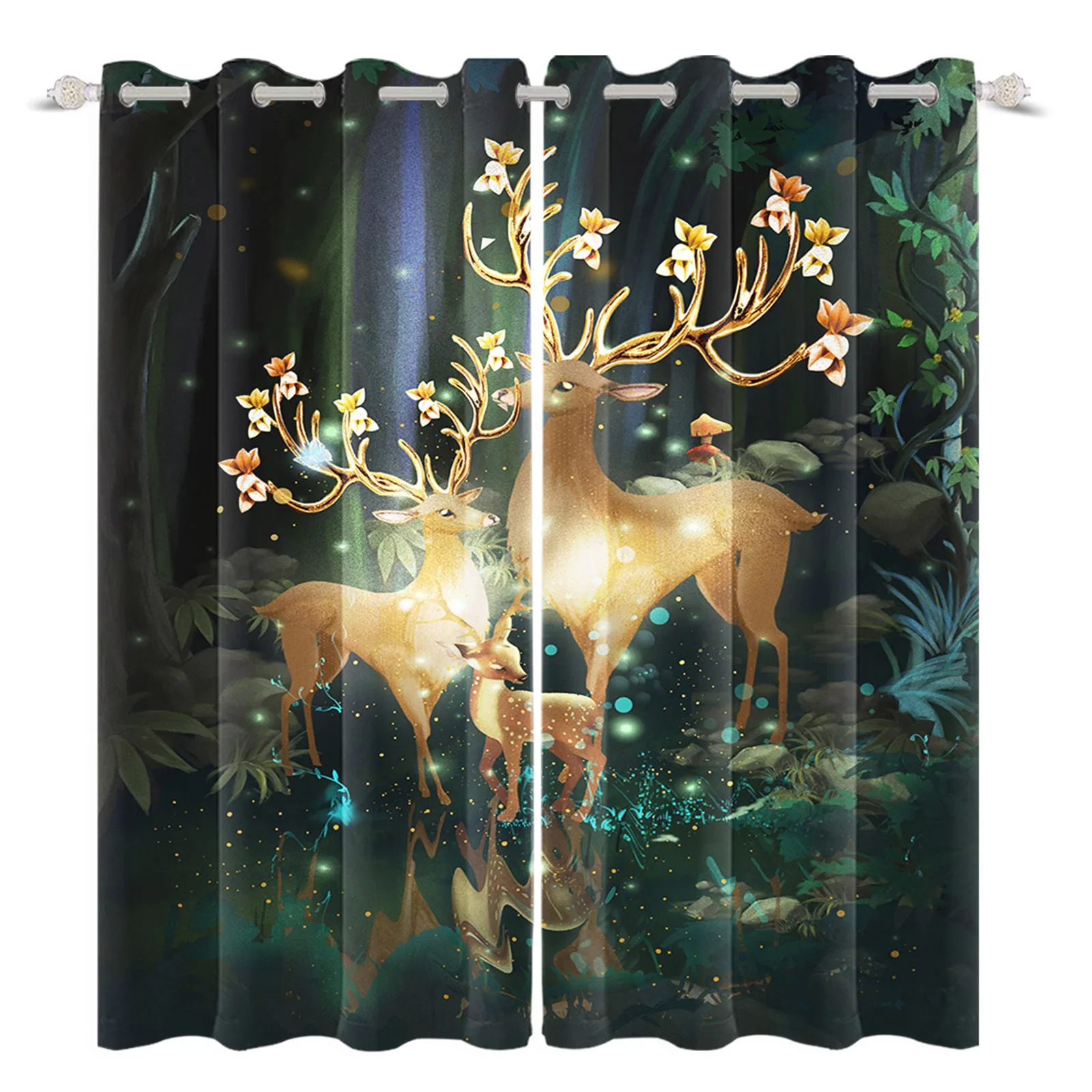 Sika Deer Oil Painting 3D Printing Curtains Bohemian Style Cortinas For Living Room Home Decor With Grommet Accessories
Sika Deer Oil Painting 3D Printing Curtains Bohemian Style Cortinas For Living Room Home Decor With Grommet Accessories