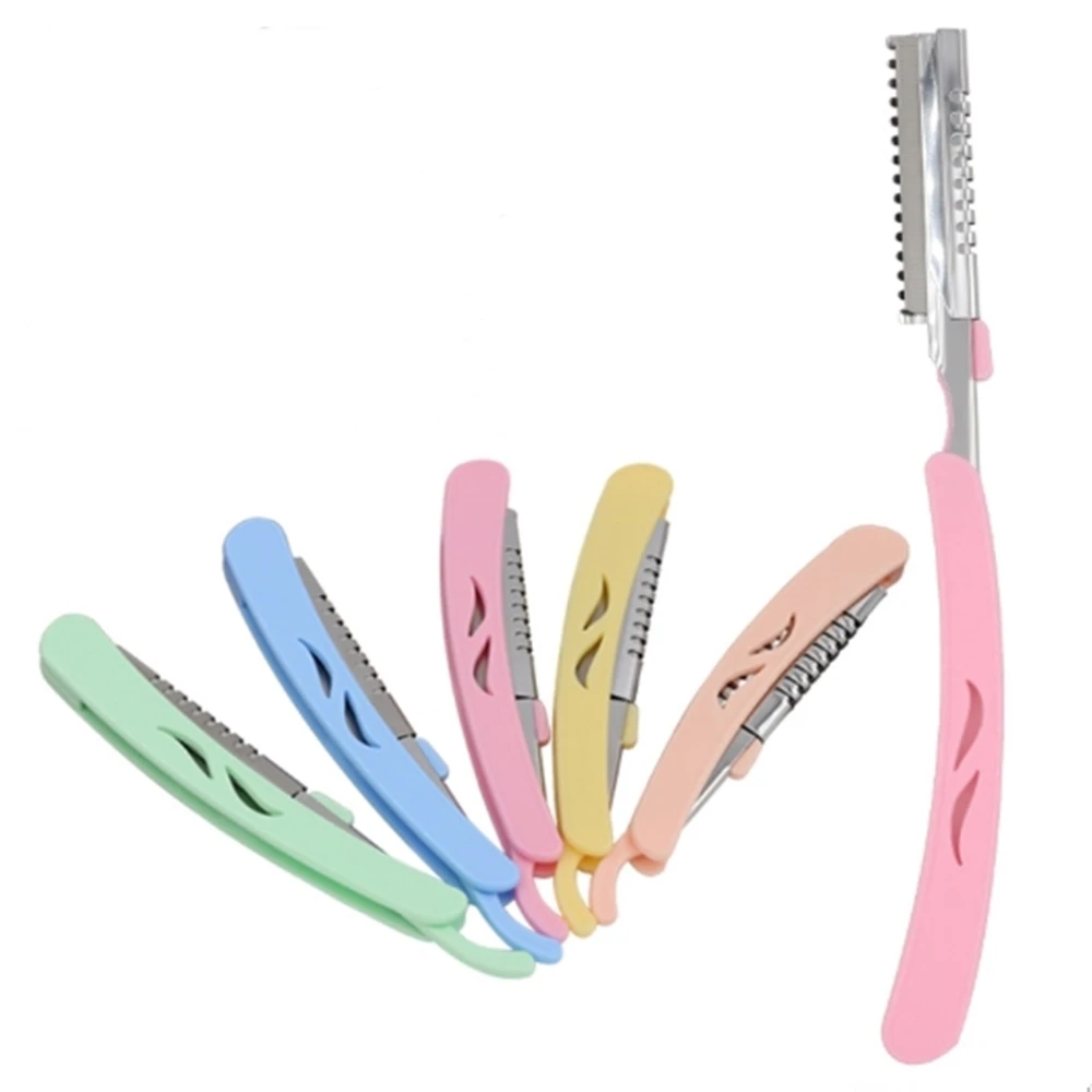 1PC Portable Stainless Steel Eyebrow Trimmer Manual Razor Household Shave Eyebrow Trimmer Cosmetic Cutting Tool Color Random
1PC Portable Stainless Steel Eyebrow Trimmer Manual Razor Household Shave Eyebrow Trimmer Cosmetic Cutting Tool Color Random